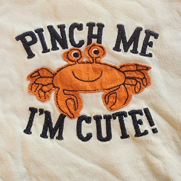 Carter's "Pinch Me I'm Cute" Crab T-Shirt Size 9 Months - Picture 3 of 6